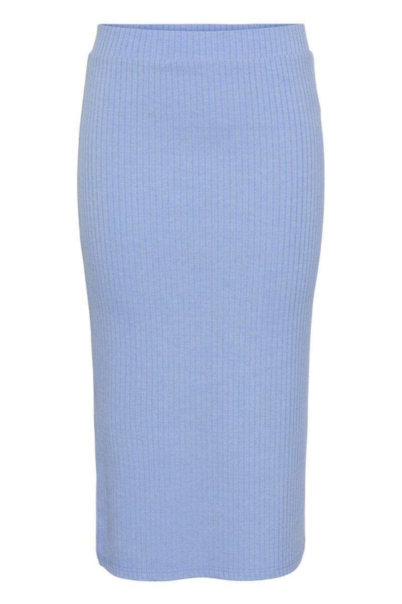 Pieces - Nederdel - PC Kylie MW Midi Skirt - Hydrangea