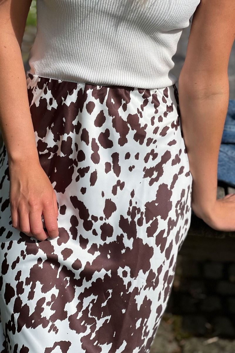 Pieces - Nederdel - PC Mari Hw Long Skirt D2D Dmo - Cloud Dancer 