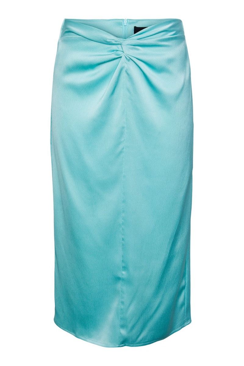 Pieces - Nederdel - PC Marly HW Midi Skirt - Ice Green