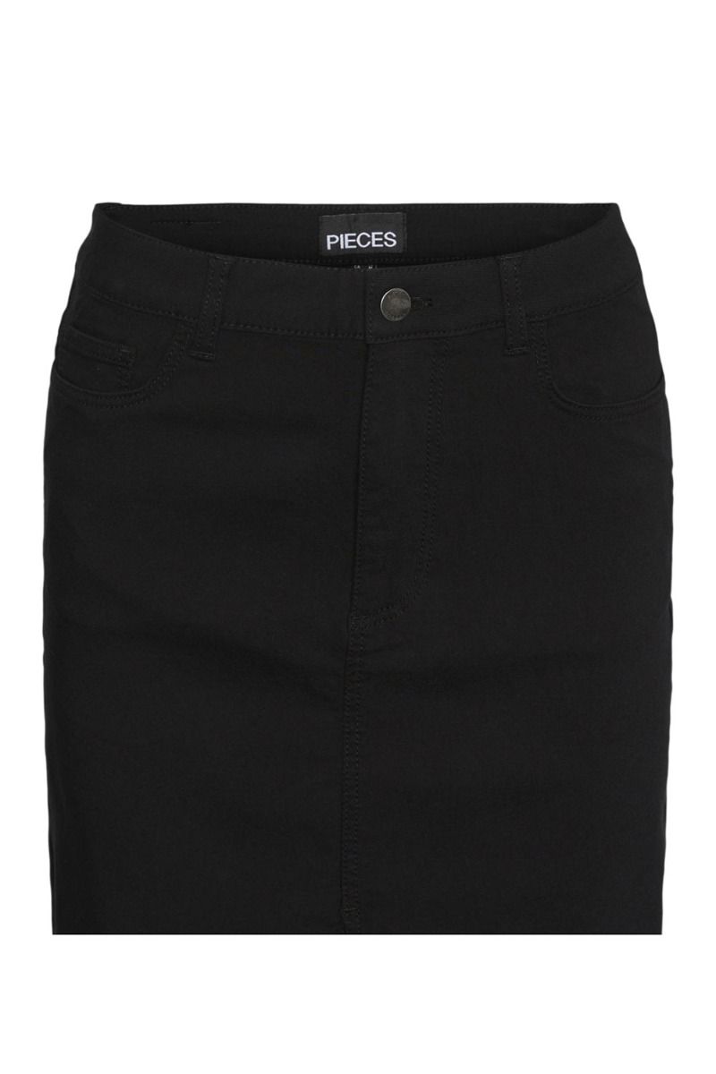 Pieces - Nederdel - PC Skin HW Slim Short Skirt - Black