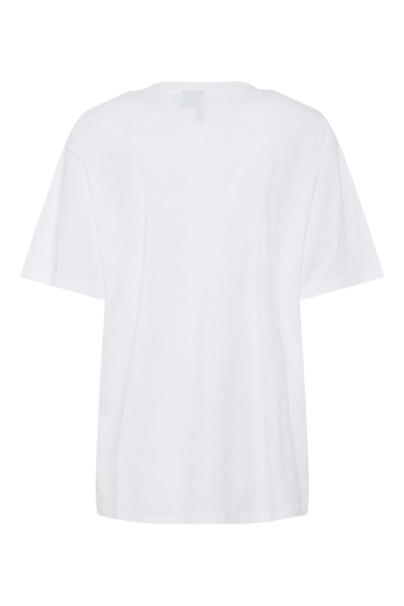 Pieces - T-shirt - Pcpaloma Ss Printed T-Shirt - Bright White/Active club