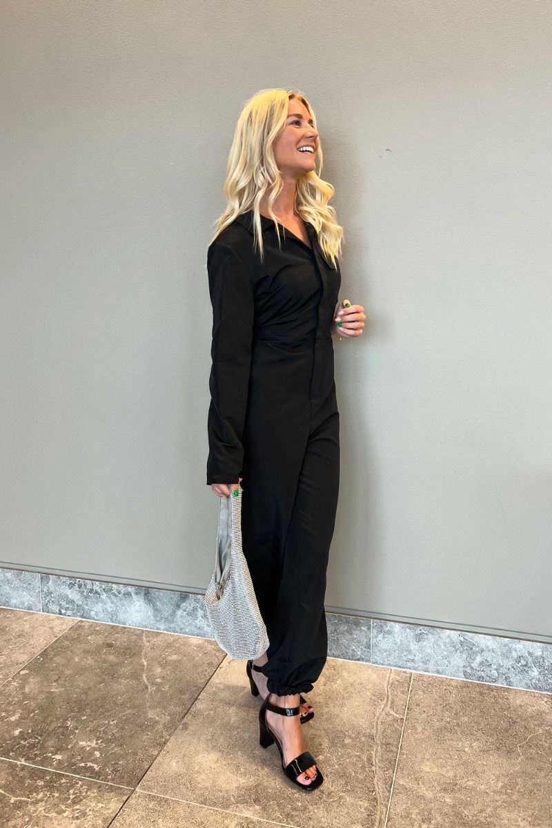 Pieces - - Jumpsuit - PC Alberte LS Boilersuit - Black 