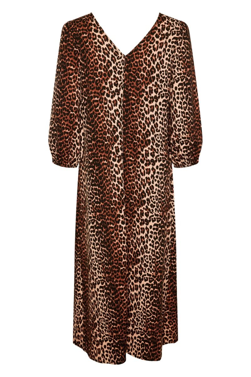 Pieces - Kjole - PC Jeo 3/4 Long V-neck Dress - Black Small Leo