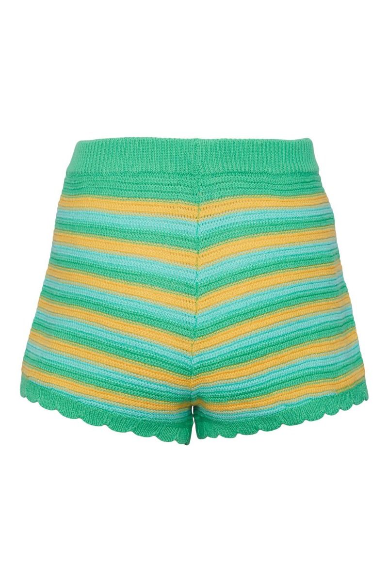 Pieces - Shorts - PC Beddy HW Knit Shorts - Irish Green