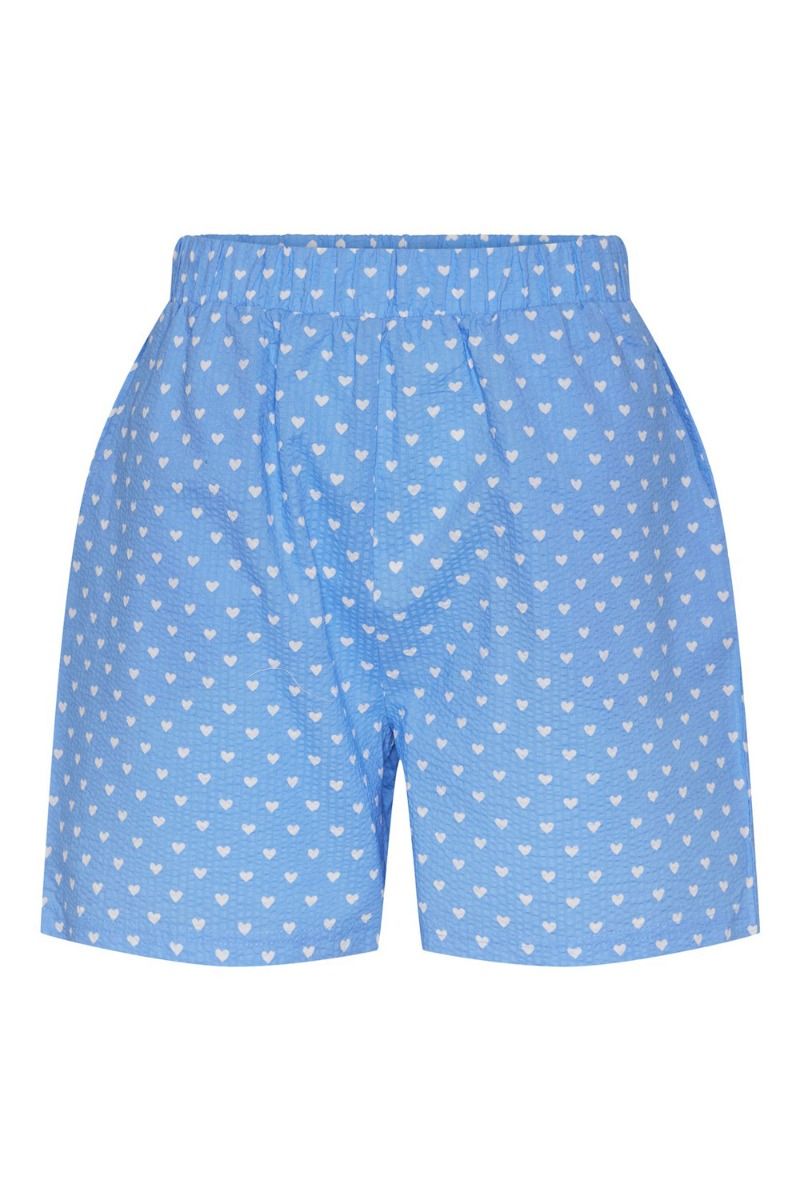 Pieces - Shorts - PC Heart HW Shorts - Cornflower Blue