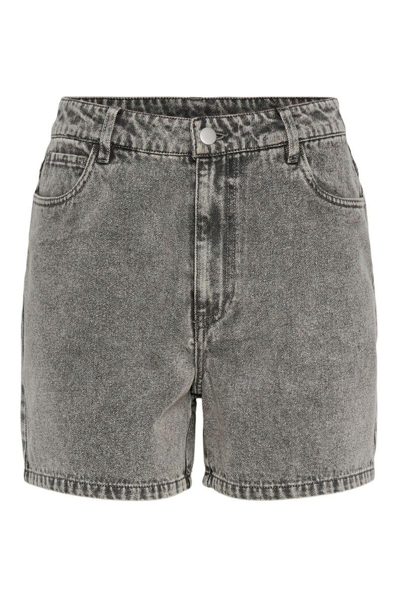 Pieces - Shorts - PC Abbi MW Shorts MW Shorts - Light Grey Denim