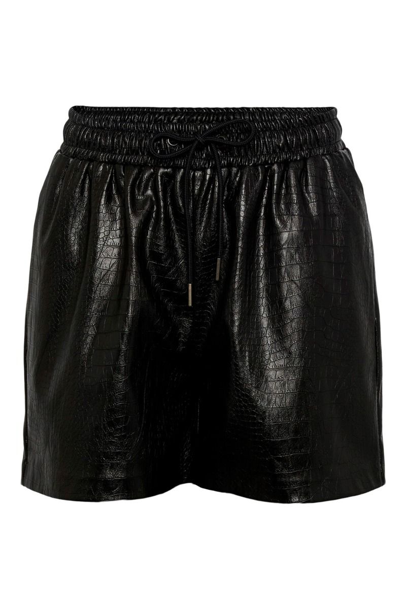Pieces - Shorts - PC Astrid HW Shorts - Black - Ditte Estrup