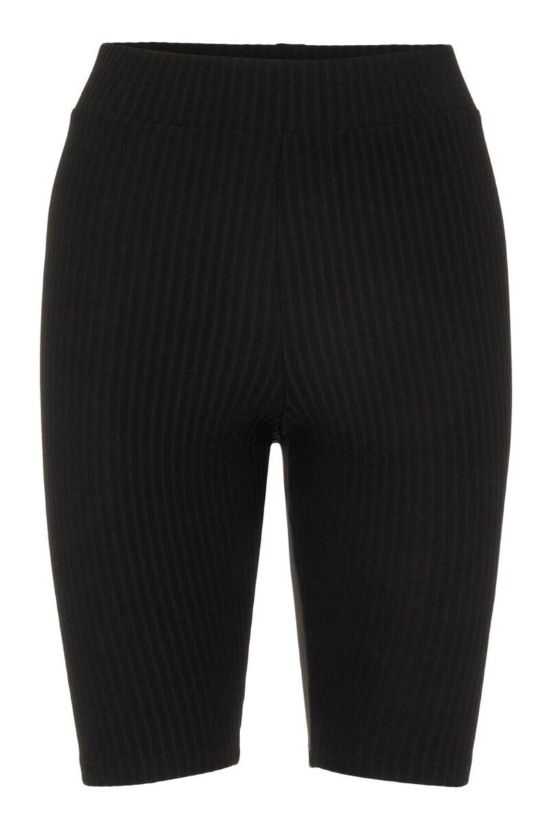 Pieces - Shorts - PC Ribbi HW Bike Shorts - Black