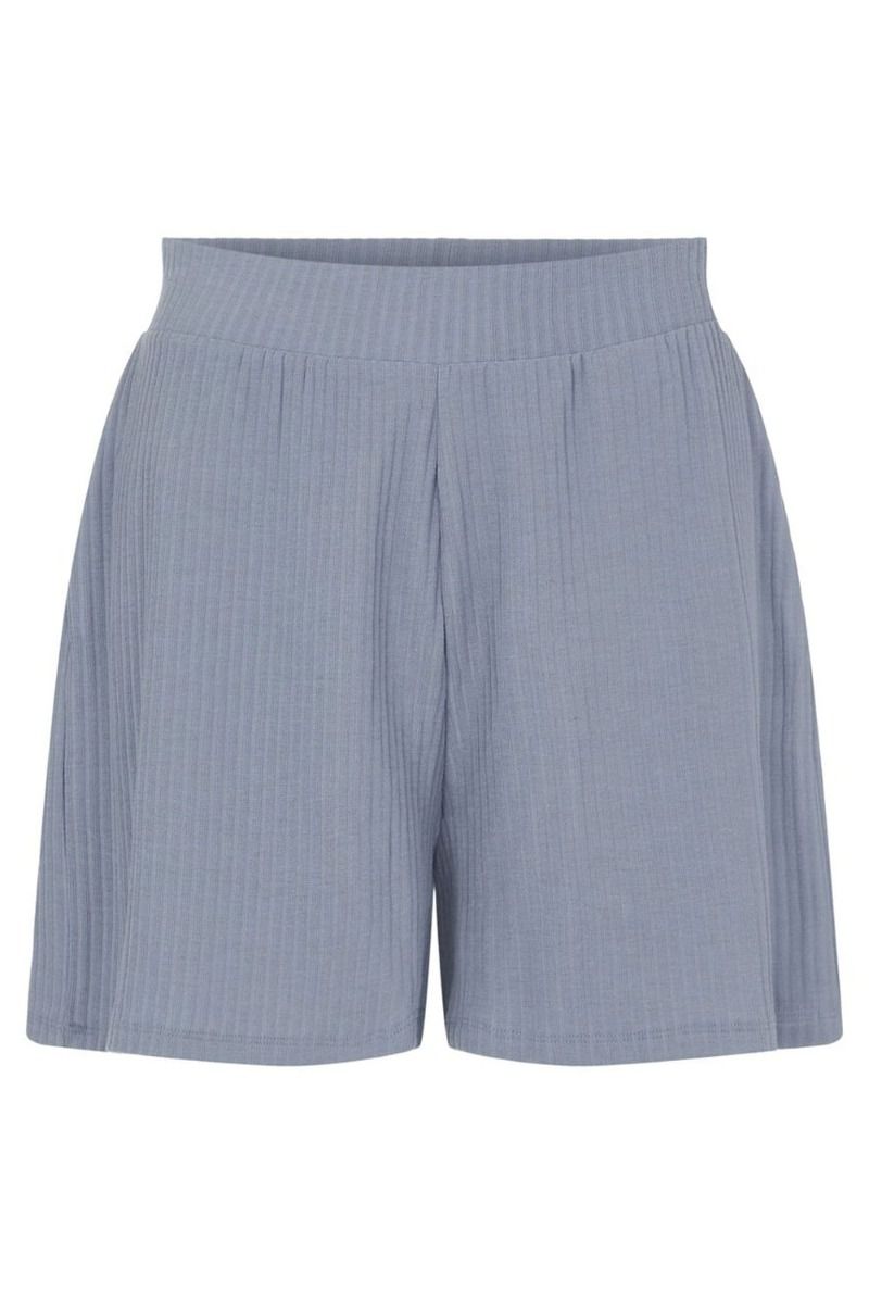 Pieces - Shorts - Ribbi HW Shorts - Blue Fog