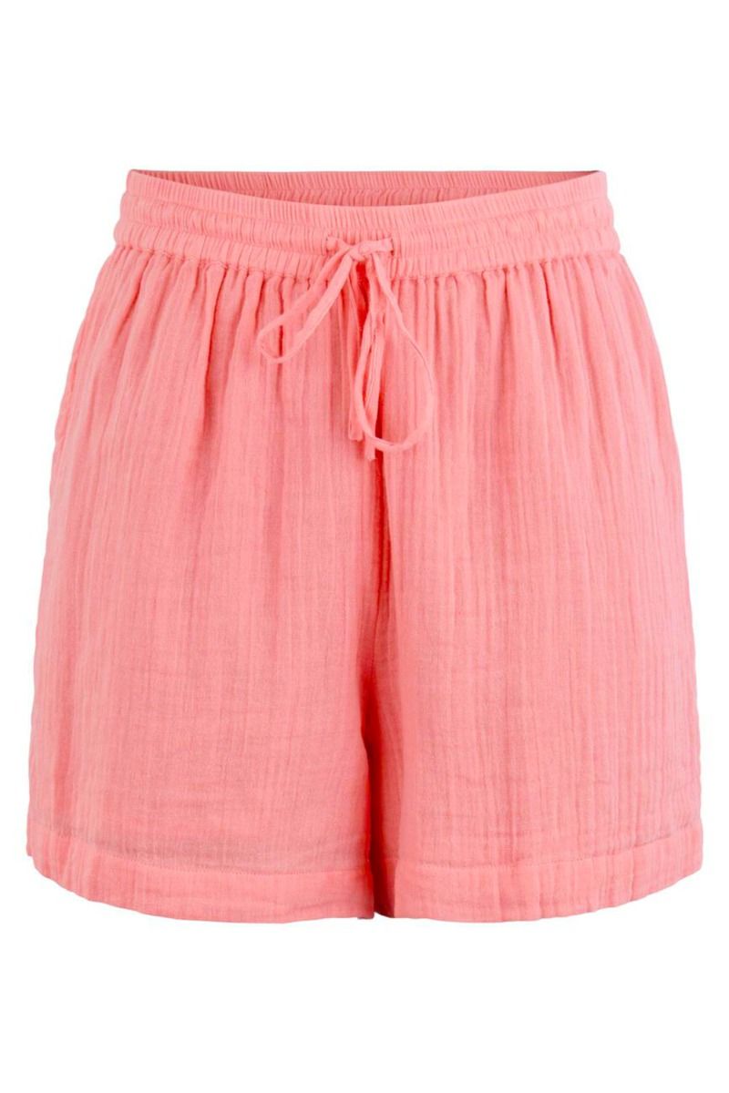 Pieces - Shorts - PC Stina HW Shorts - Strawberry Pink