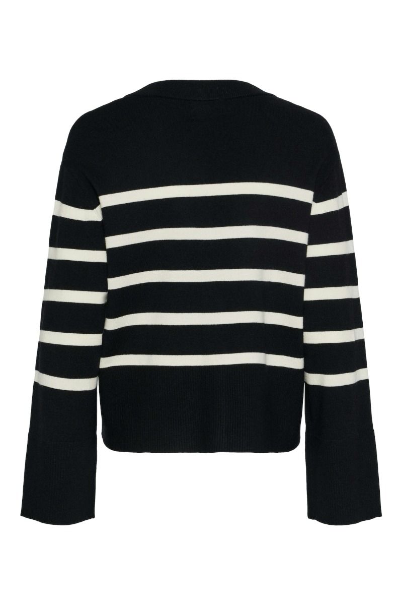 Pieces - Cardigan - PC Sia LS Cardigan - Black White