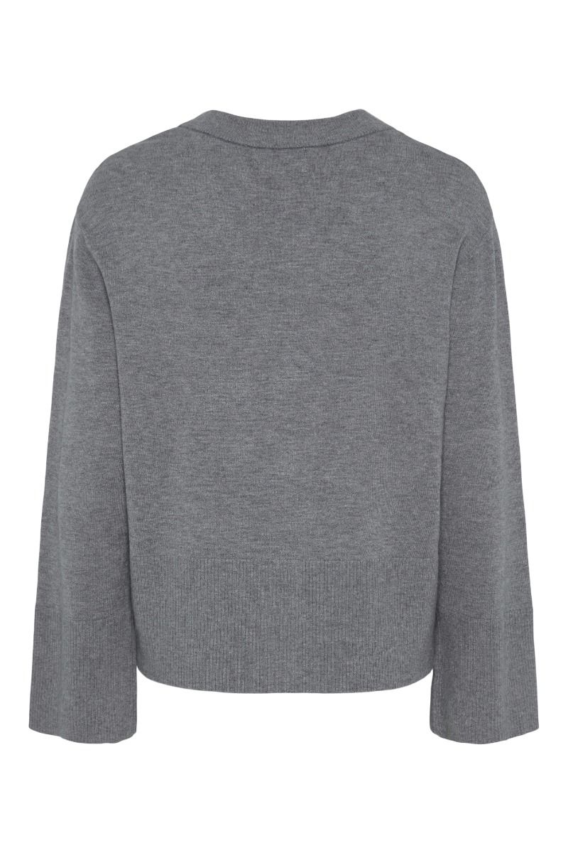 Pieces - Cardigan - PC Sia LS Cardigan - Medium Grey Melange