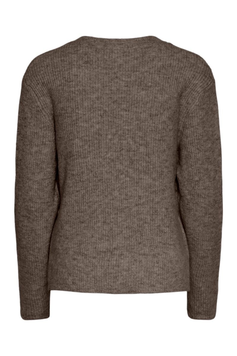 Pieces - Strik - PC Silly Ls Reversible Tie Knit - Morel