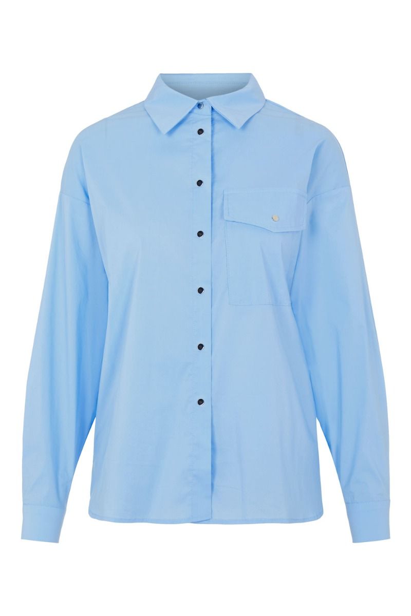 Pieces - Skjorte - PC Apylla LS Shirt - Persian Jewel