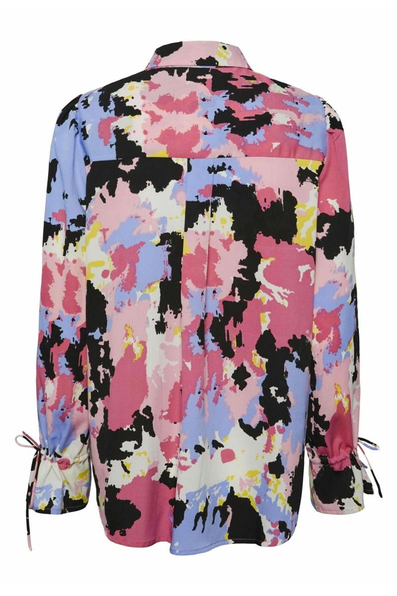 Pieces - Skjorte - PC Felicia LS Oversize Shirt - Hydrangea