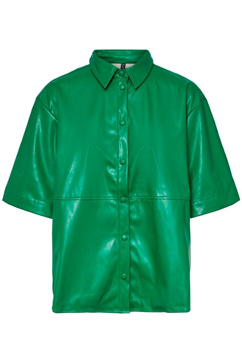 Pieces - Skjorte - Gilli 2/4 Shirt - Simply Green