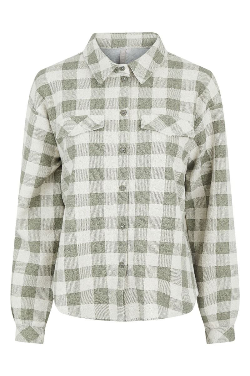 Pieces - Skjorte - PC Gisselle Shacket - Shadow