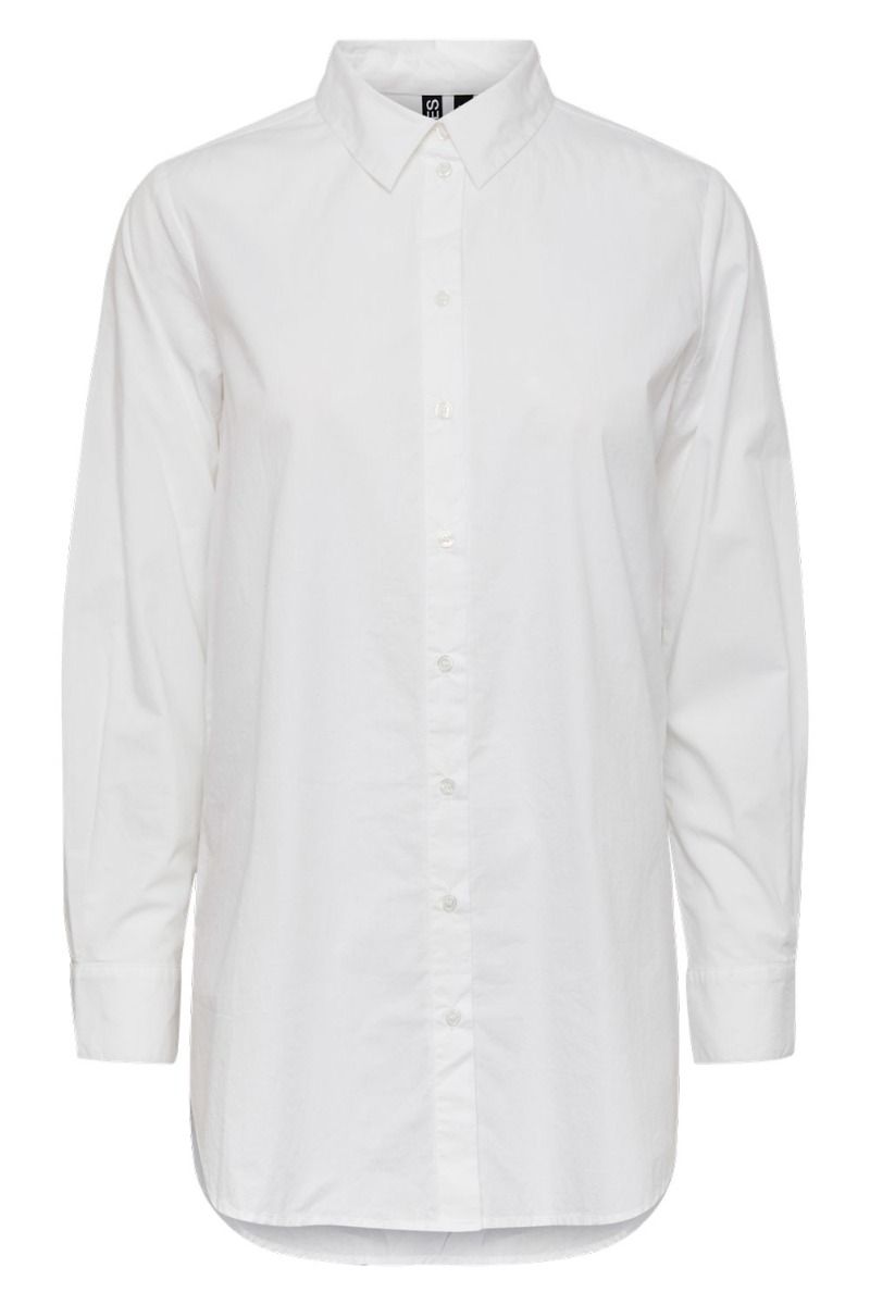 Pieces - Skjorte - PC Jiva Ls Shirt - Cloud Dancer