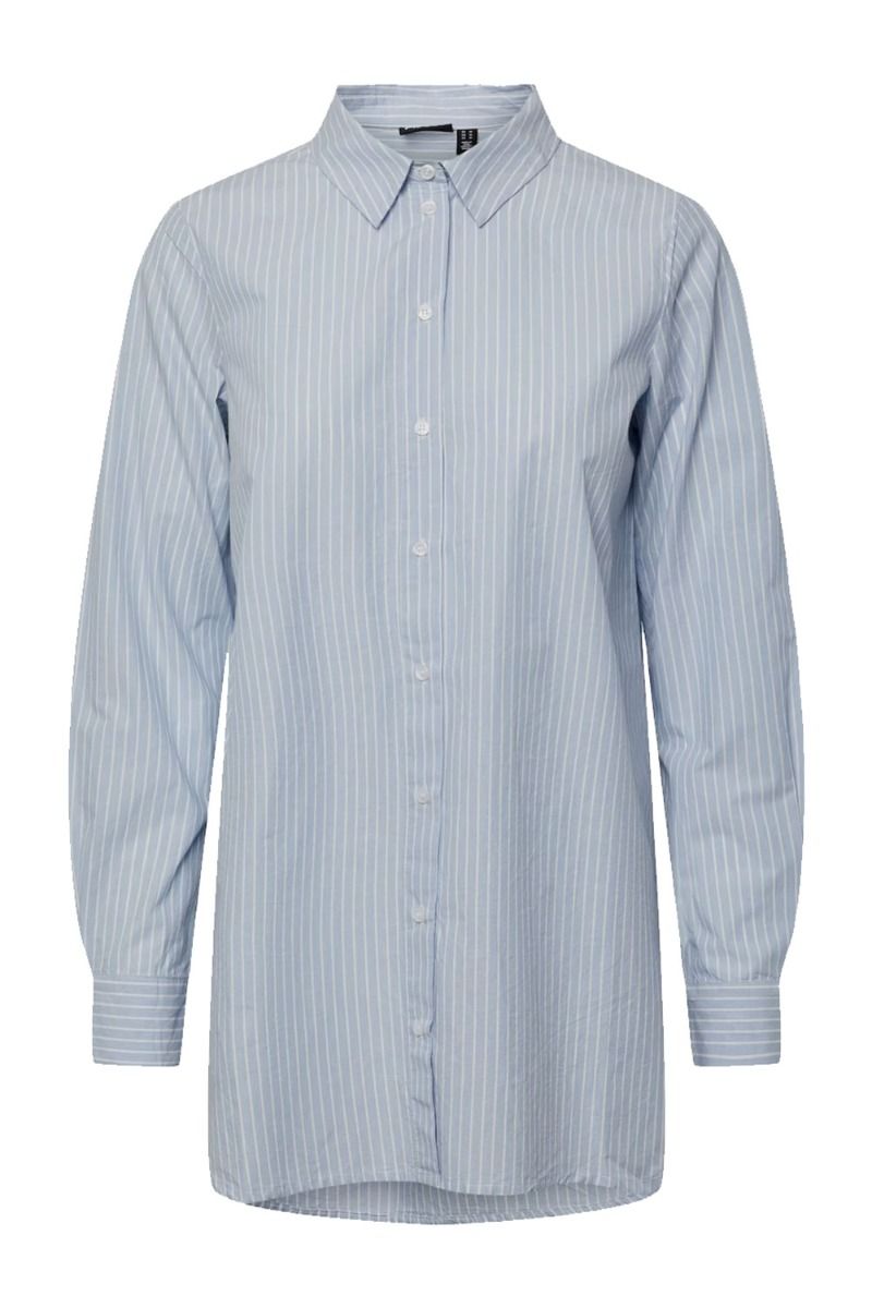 Pieces - Skjorte - PC Jiva Ls Shirt - Kentucky Blue
