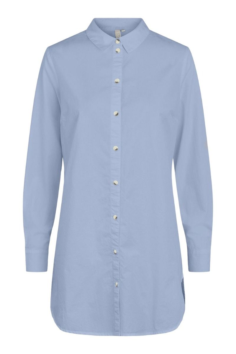 Pieces - Skjorte - PC Noma LS Long Shirt - Kentucky Blue