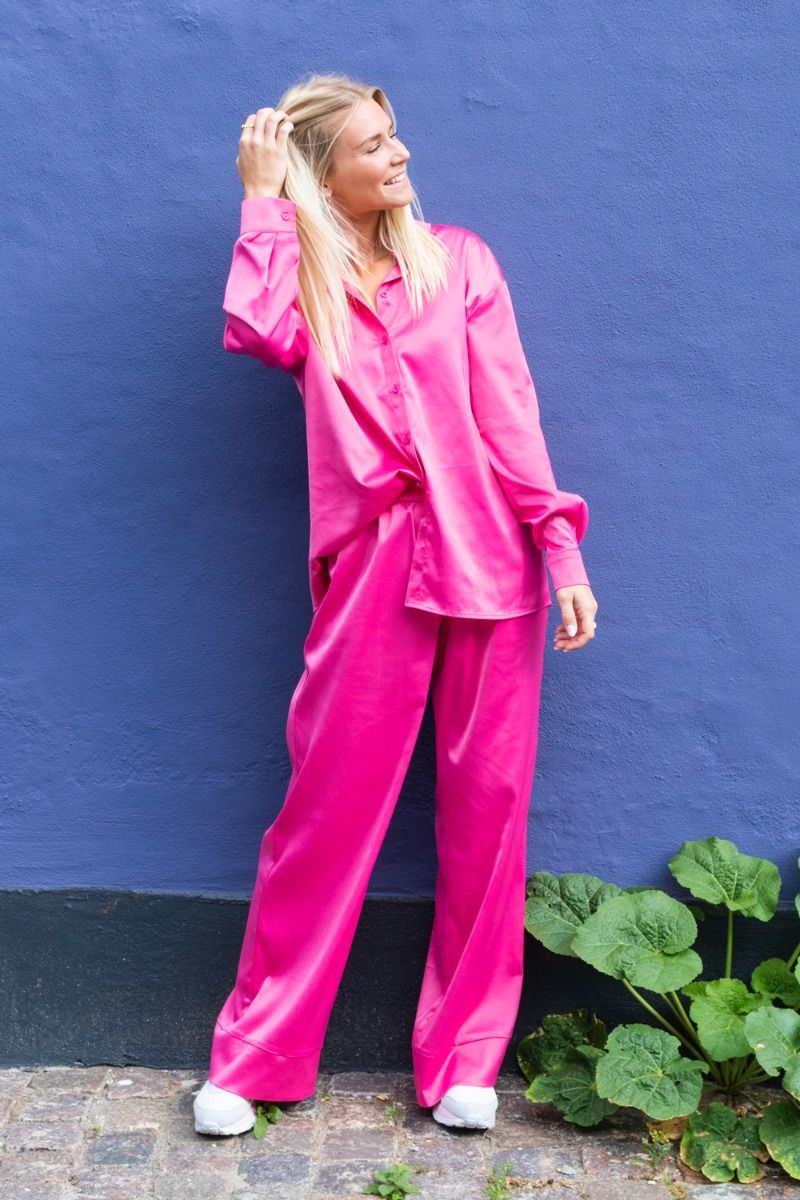 Pieces - Skjorte - Nora LS - Fruit Dove