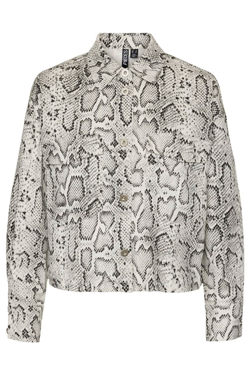 Pieces - Skjorte - Pc Jessica Ls Shirt D2D - Jit Bright White