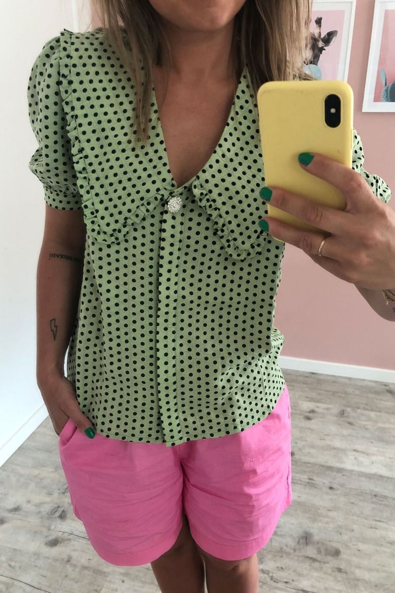 Pieces - Skjorte - PC Pys SS Top - Desert Sage