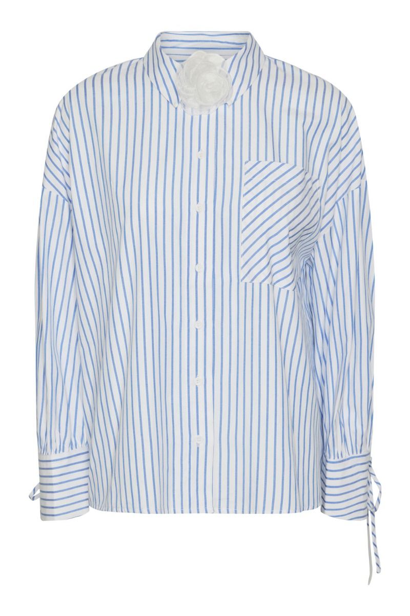 Pieces - Skjorte - PC Sadie LS Shirt - Bright White