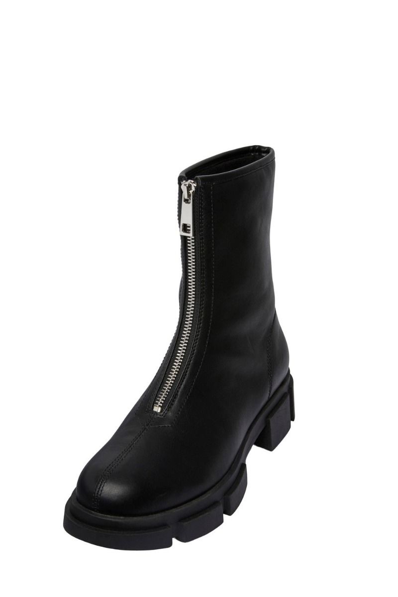 Pieces - Sko - PC Yoranda Zipper Boot - Black