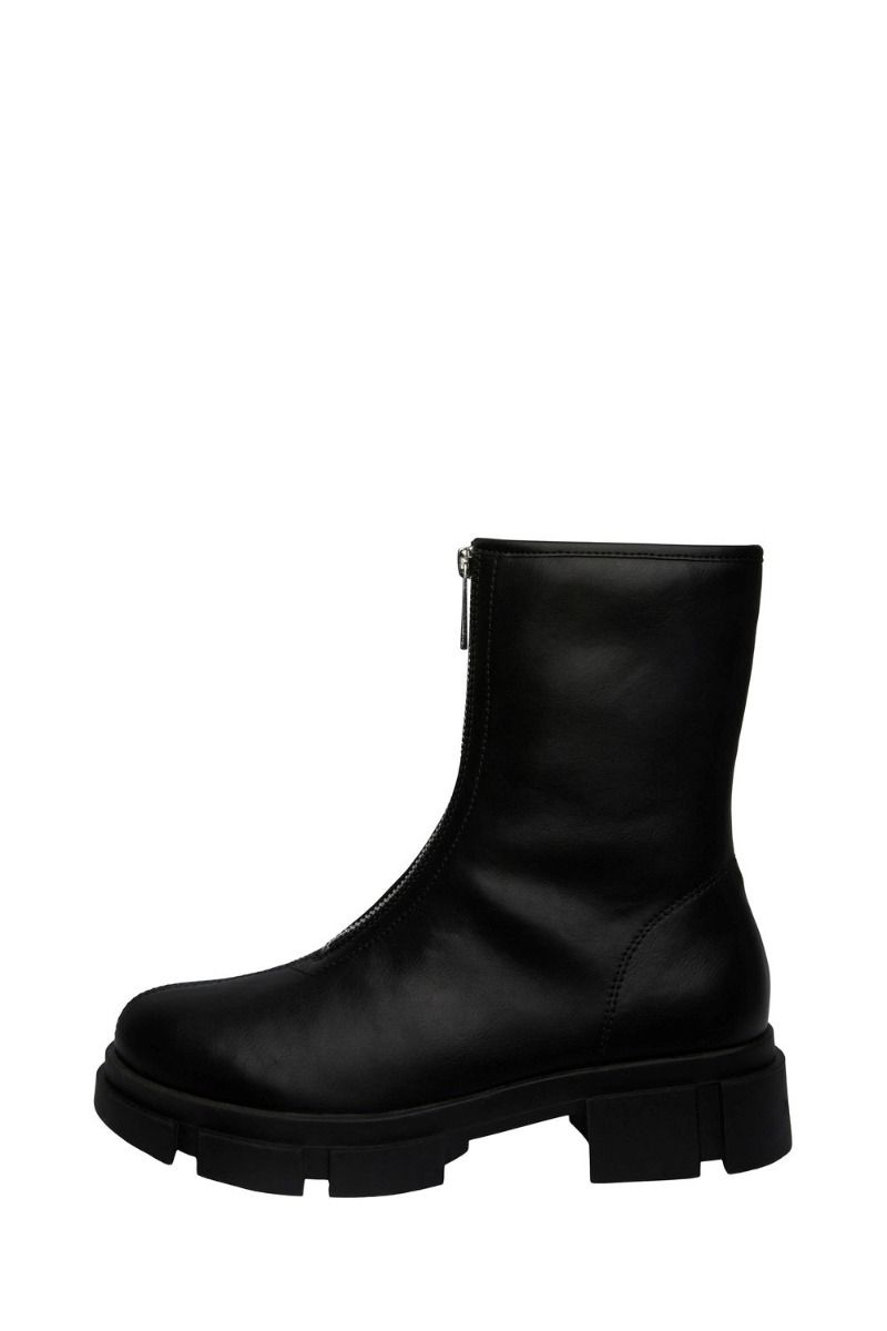 Pieces - Sko - PC Yoranda Zipper Boot - Black