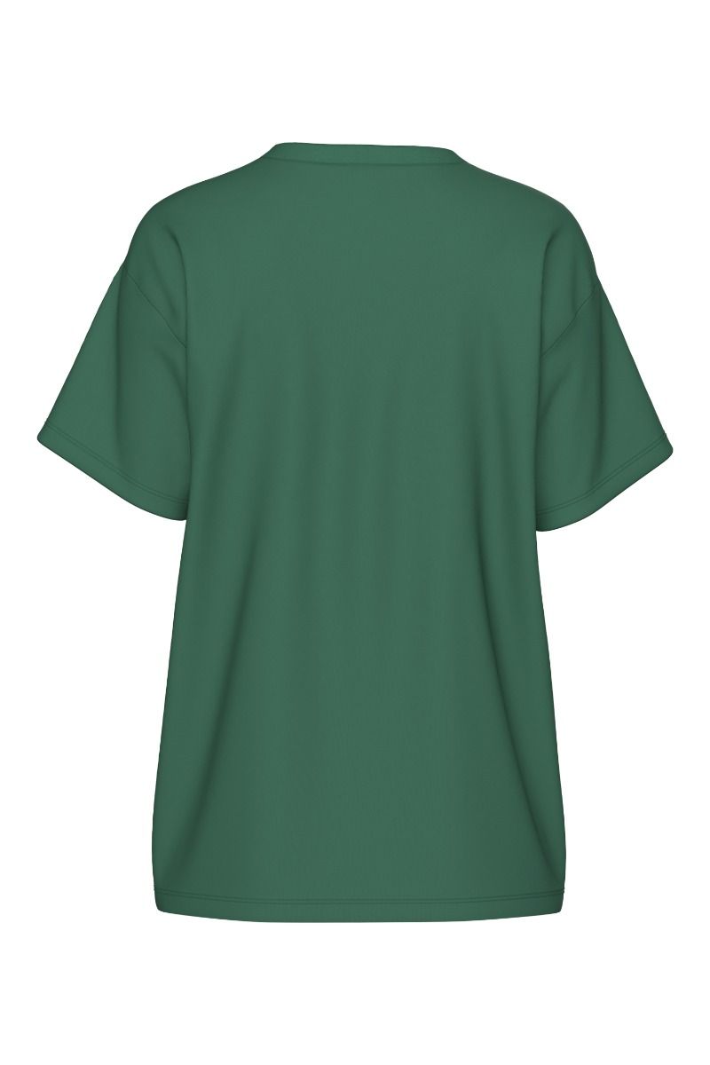 Pieces - T-shirt - Pc Skylar Ss Oversized Tee - Hunter Green