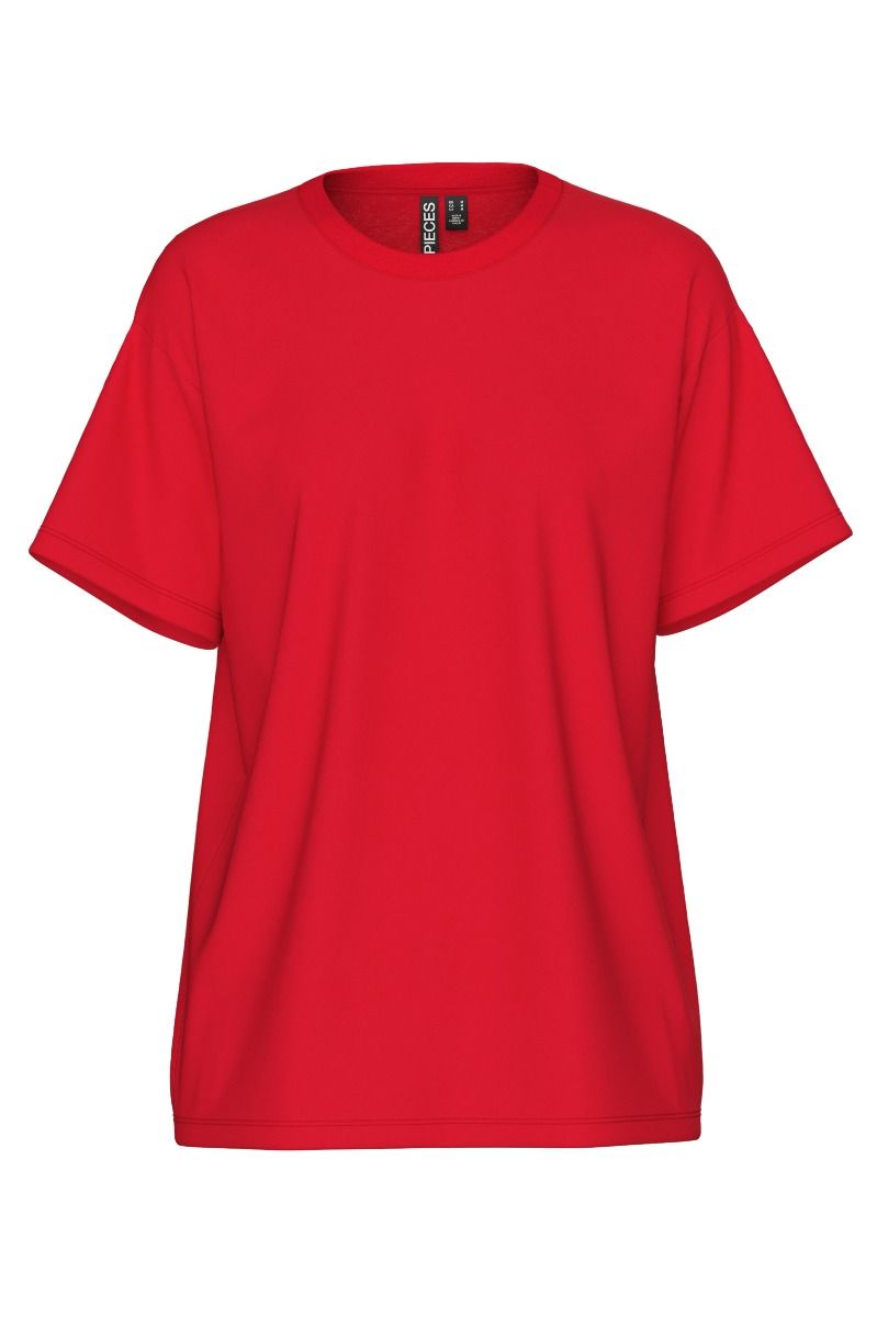 Pieces - T-shirt - Skylar Ss Oversized Tee - Lollipop