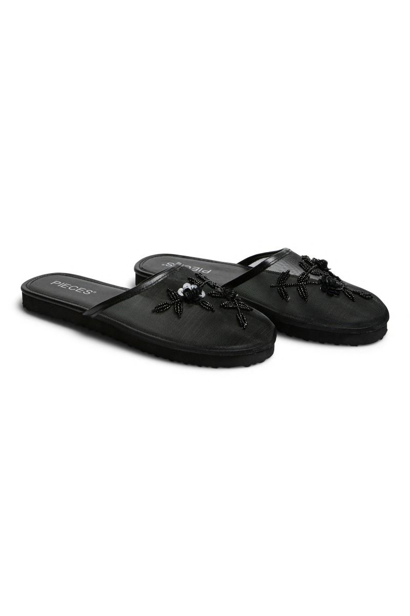 Pieces - Sko - Sophia Mesh Slipper - Black