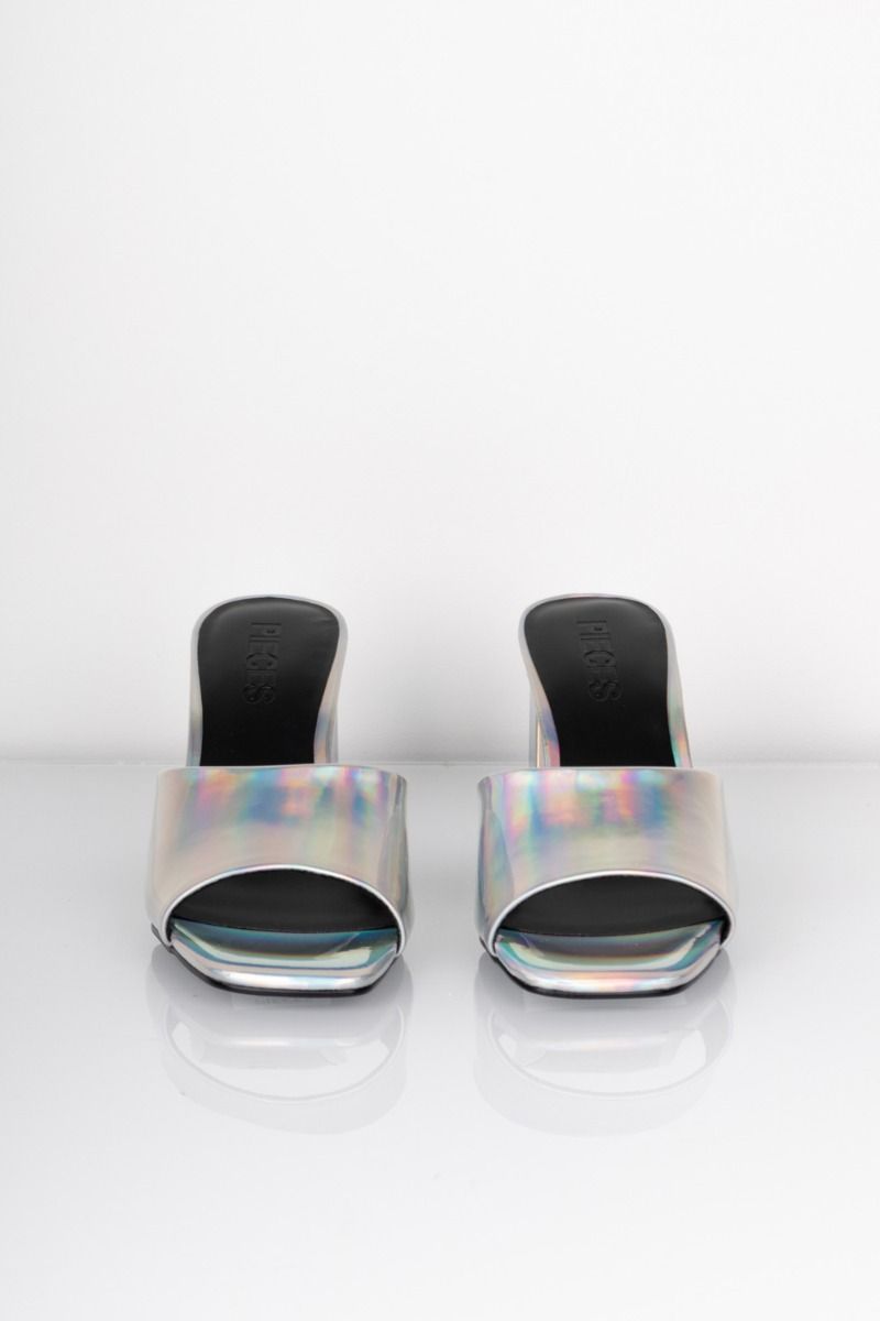 Pieces - Sko - PC Louisa Metallic Sandal - Silver Colour