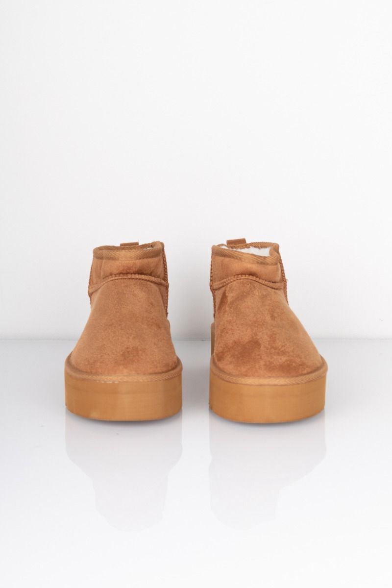 Pieces - Støvle - PC Emma Plateau Warm Boot - Almond