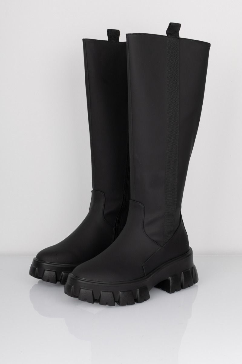Pieces - Støvle - PC Adrianna Knee High Boot - Black