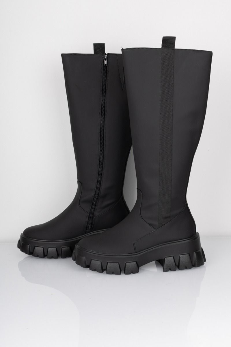 Pieces - Støvle - PC Adrianna Knee High Boot - Black