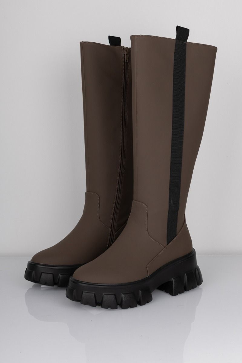 Pieces - Støvle - PC Adrianna Knee High Boot - Fossil