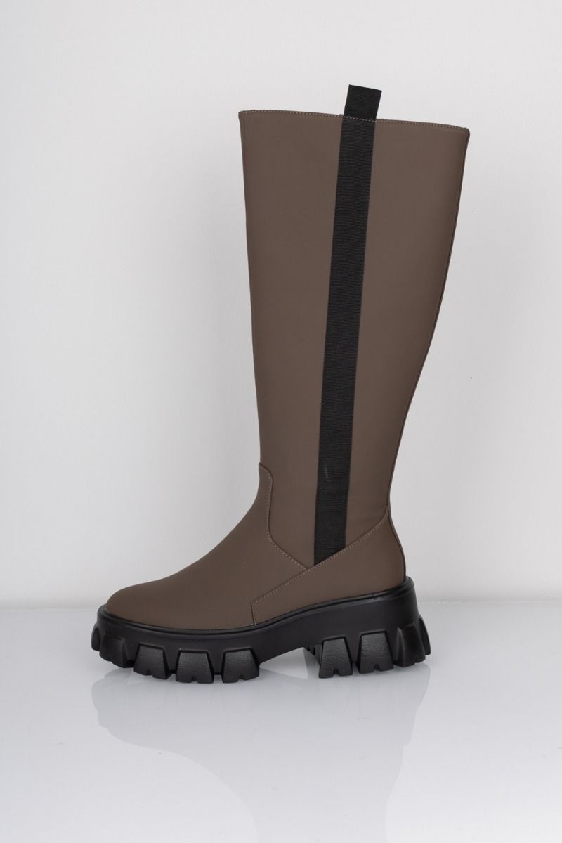 Pieces - Støvle - PC Adrianna Knee High Boot - Fossil