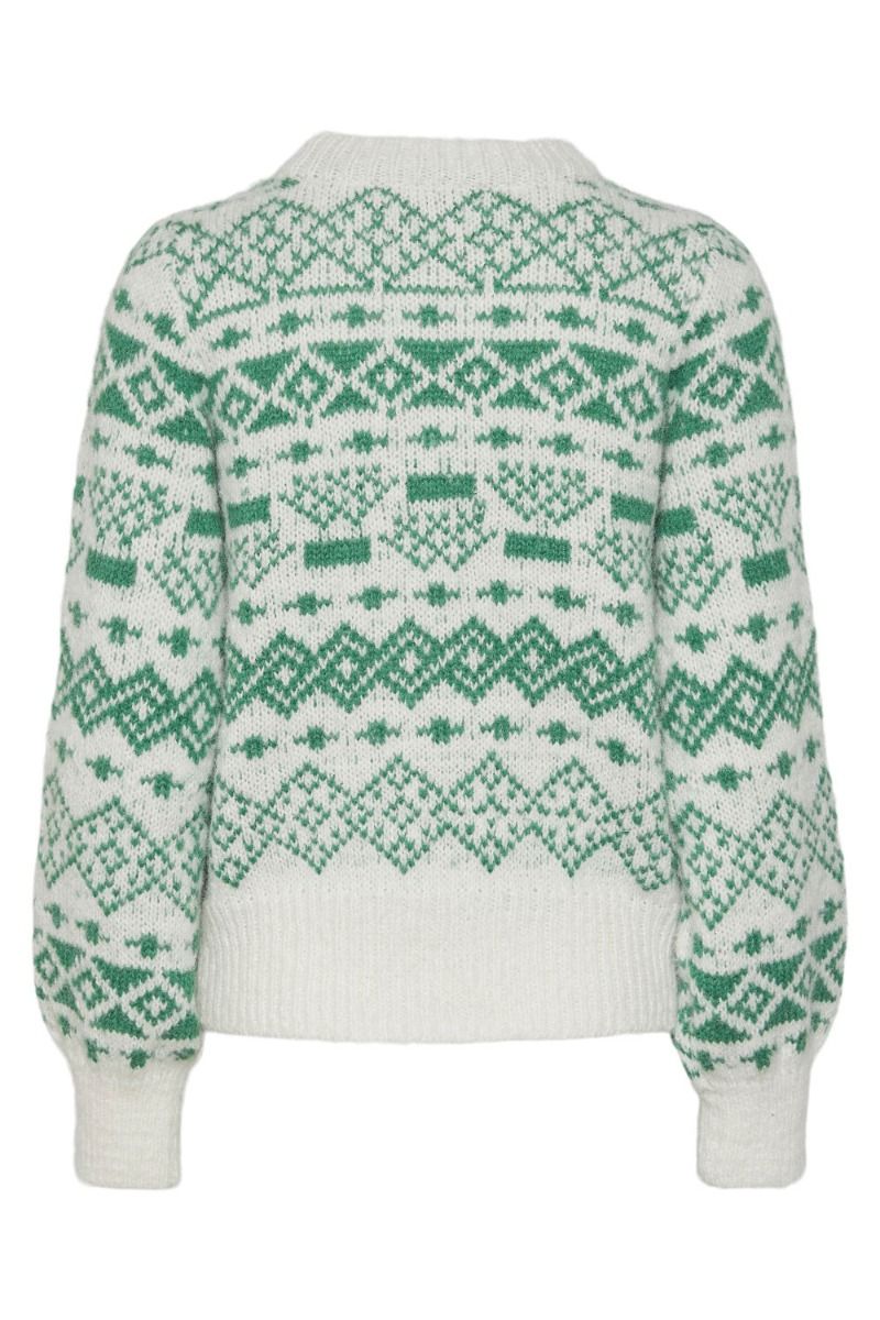 ❤︎ Pieces - Strik - PC Jianna LS O-Neck Knit - Cloud Dancer