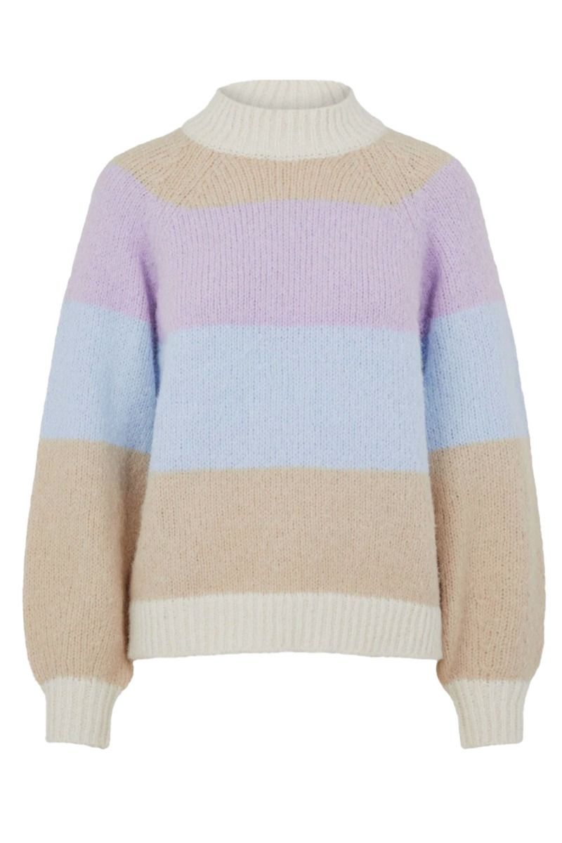 Pieces - Strik - PC Oline LS O-Neck Knit - Warm Sand