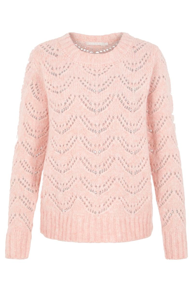 Pieces - Strik - PC Bibi LS Knit - Misty Rose