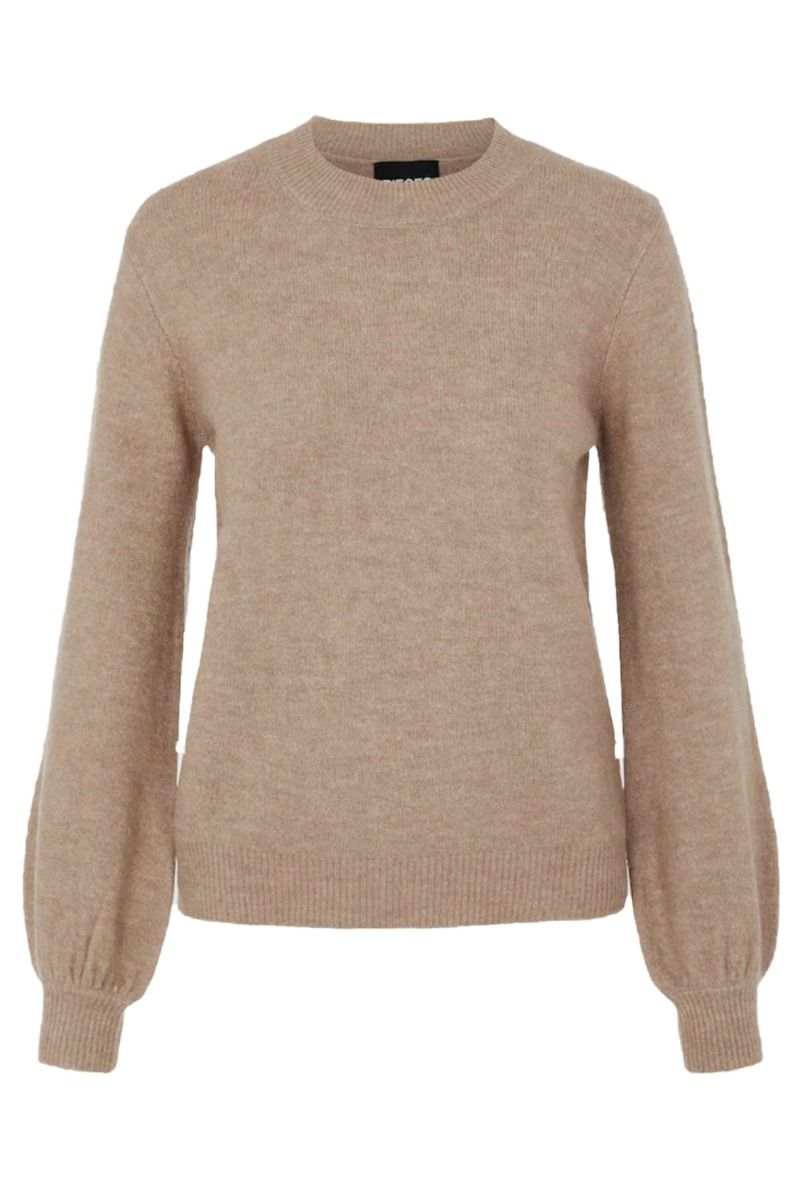 Pieces - Strik - PC Perla LS Knit - Silver Mink