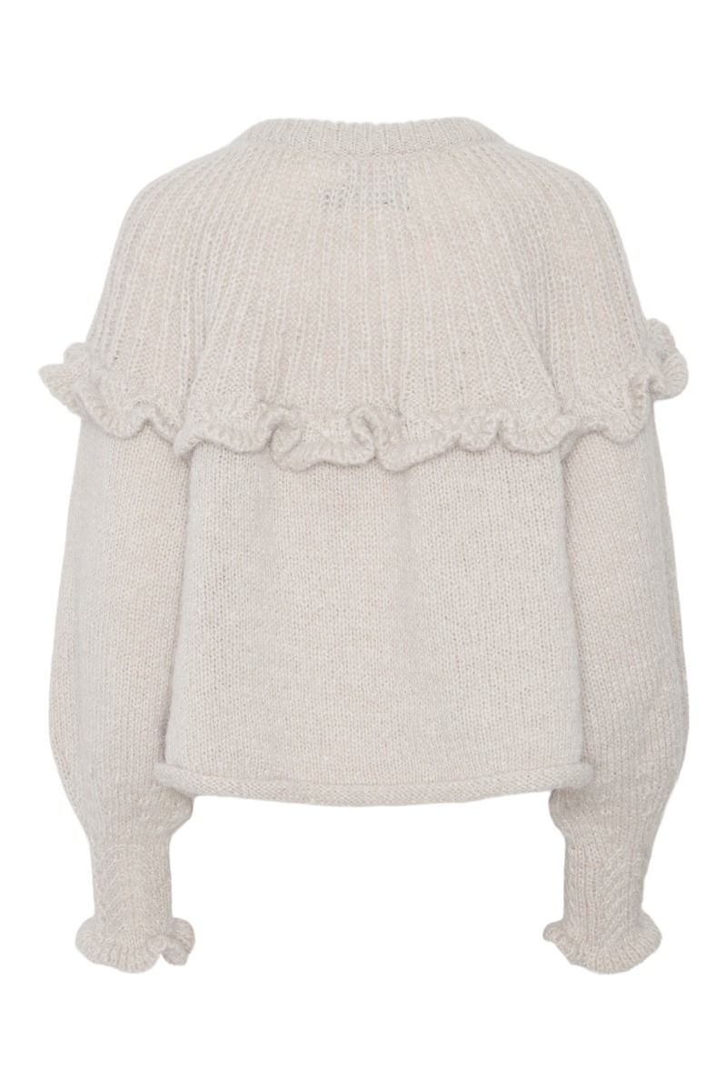 Pieces - Strik - PC Rikka Ls Oneck Knit - Dove