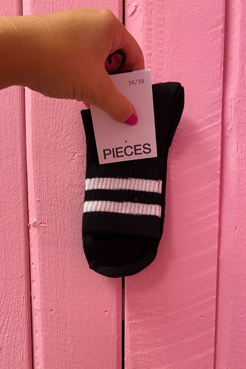 Pieces - Strømper - PC Sassie Socks - Black