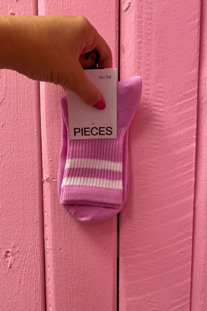 Pieces - Strømper - PC Sassie Socks - Lilac Chiffon