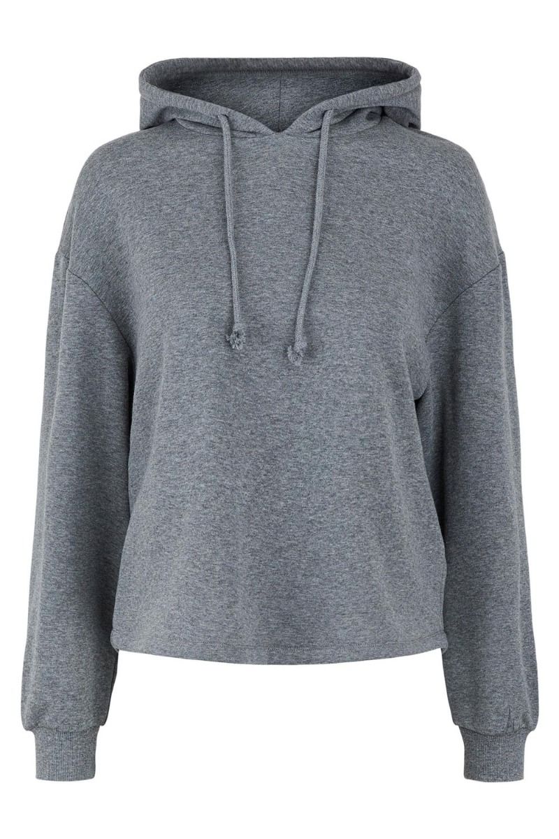 Pieces - Sweat - PC Chilli LS Hoodie - Dark Grey Melange