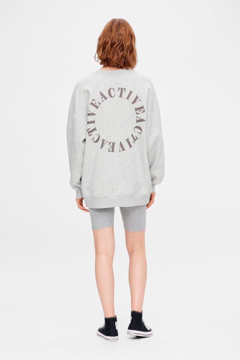 Pieces - Sweat - PC Chilli LS Oversize Sweat LW BC - Light Grey Melange