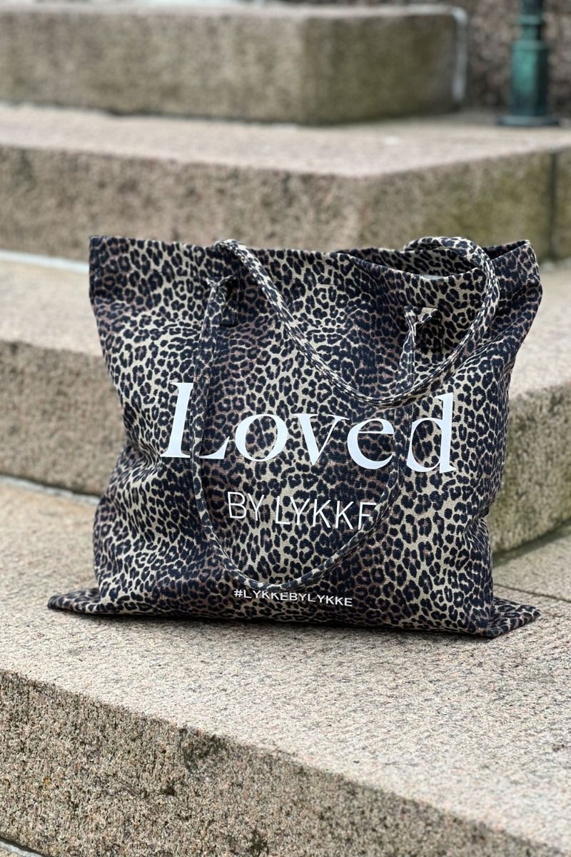 Loved by Lykke X Pieces - Taske - PC Lykke Totebag - Black/Leopard