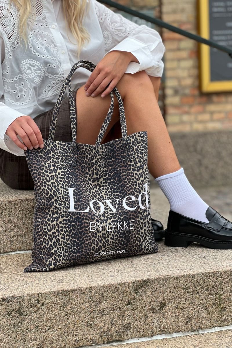 Loved by Lykke X Pieces - Taske - PC Lykke Totebag - Black/Leopard